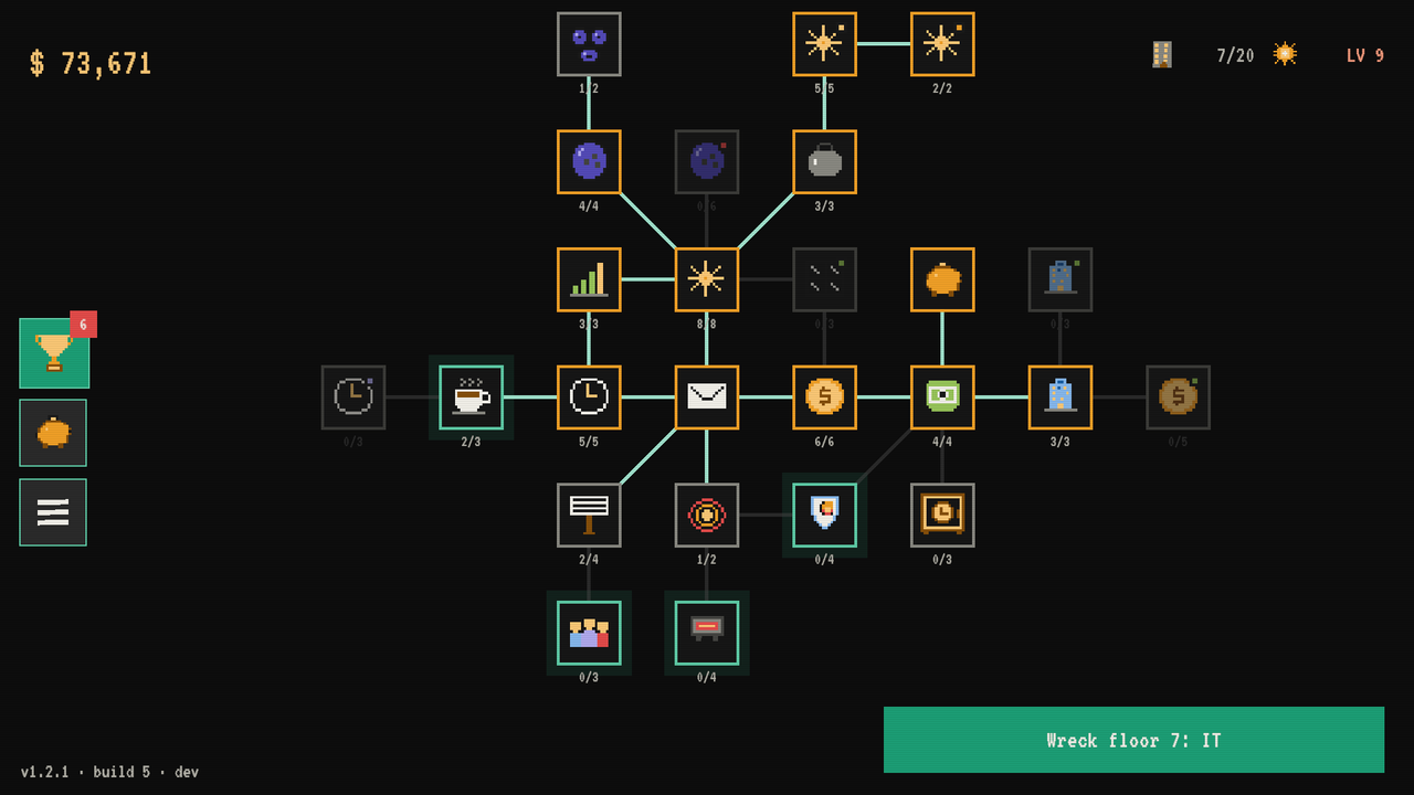 Icons on the left